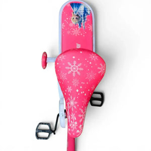 Top View of Padded Rear Seat on Roadix 16-Inch Girls Bike – Fuchsia