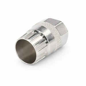 Bicycle Freewheel Removal Tool – Close-Up View of Steel Splined Socket