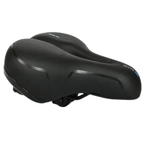 Maxlerz Comfort Bicycle Saddle in Blue and Black with Ergonomic Design and Central Ventilation Channel