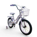 Roadix 16-inch Purple girls bike with training wheels and front basket