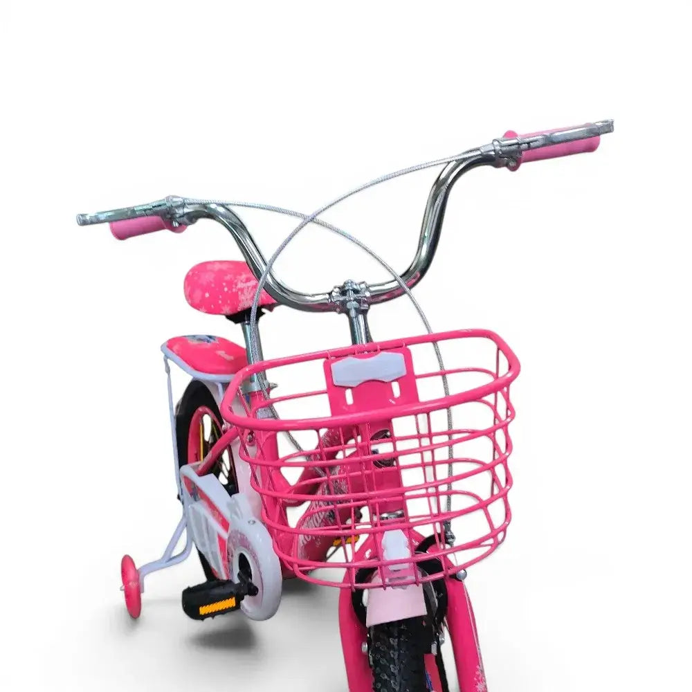 Roadix Girls Bike with Metal Front Basket – Fuchsia