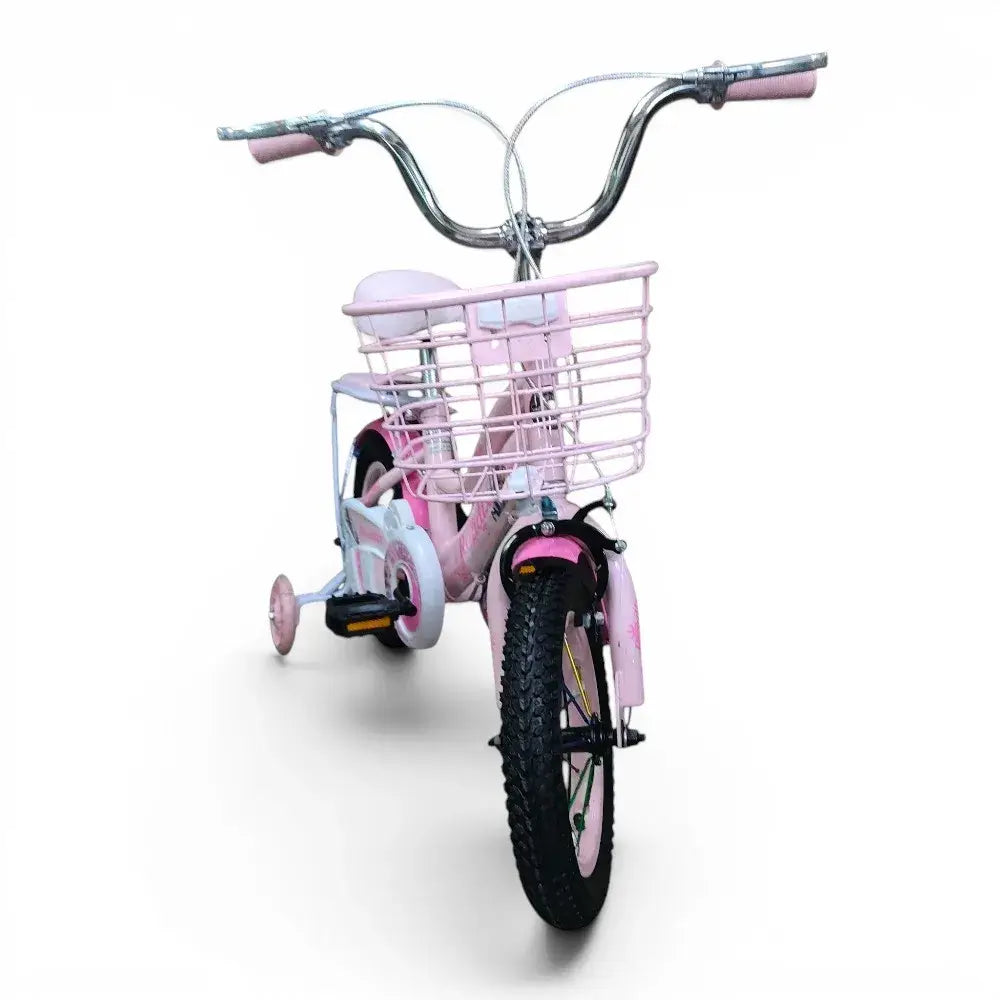 Metal Front Basket on Kids Bicycle
