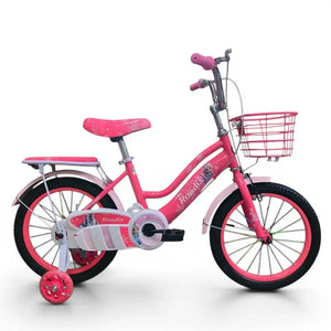 Side View of Roadix 16-Inch Girls Bike – Fuchsia