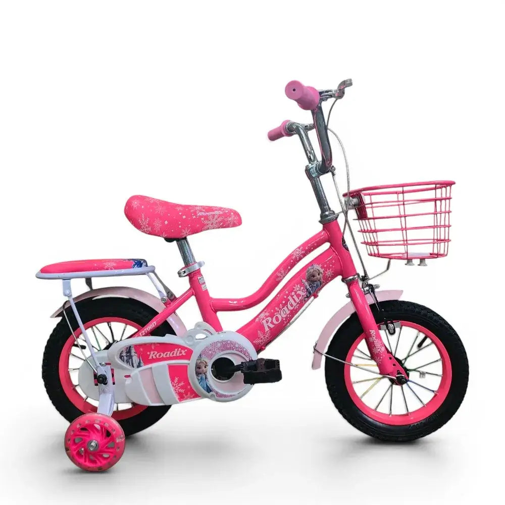 Roadix 12 Inch Girls Bicycle Fuchsia
