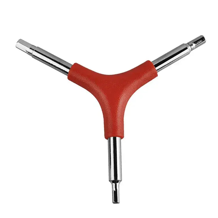 Y-Type Three-Way Hex Wrench with Red Handle – Bicycle Repair and Maintenance Tool