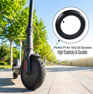 10 × 2.5 Electric Scooter Inner Tube installed on a compatible scooter wheel showcasing high durability