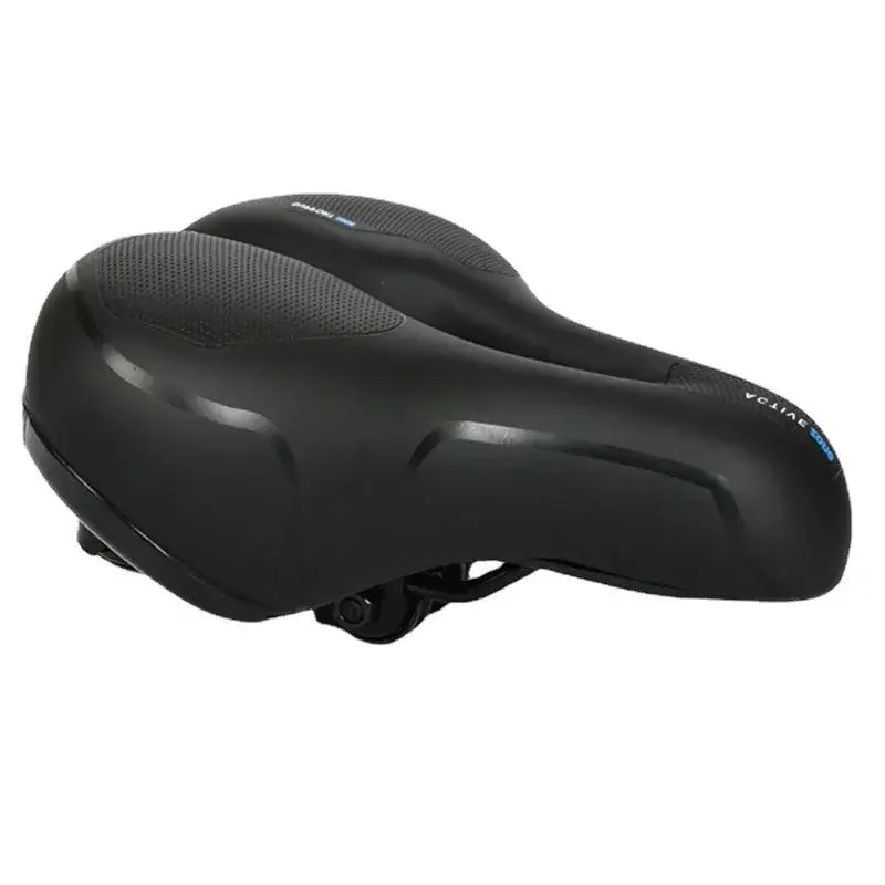 Maxlerz Comfort Bicycle Saddle in Black with Ergonomic Design and Dual Shock Absorption