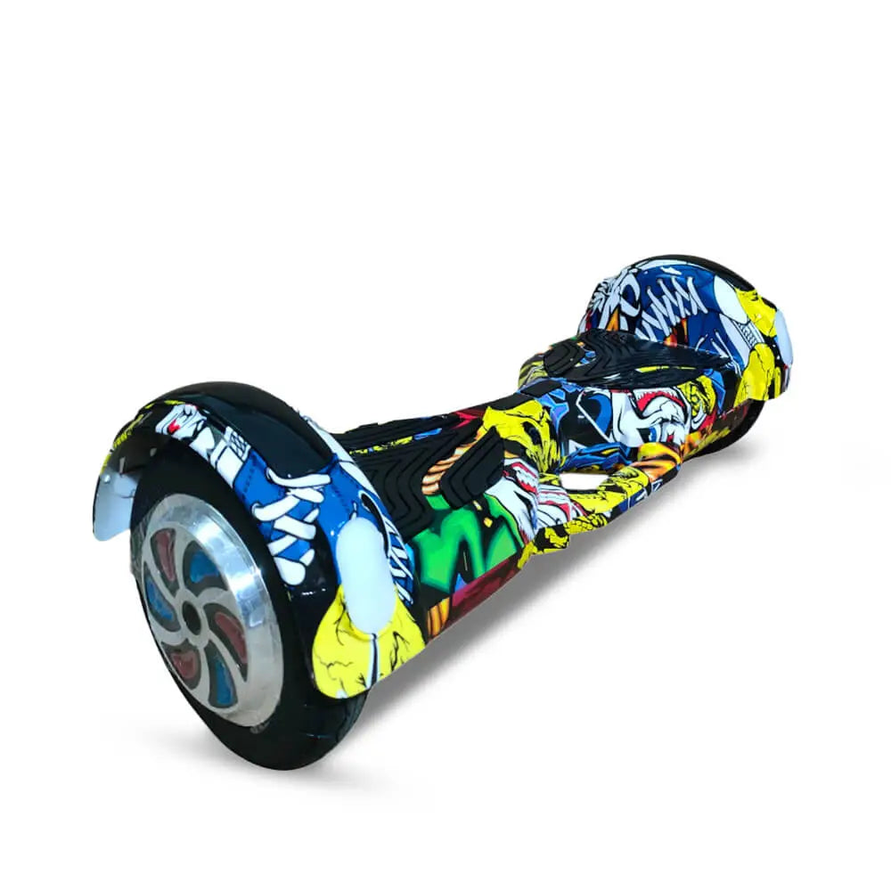 Side view of Dream Land 8-inch hoverboard in Yellow
